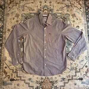 Vintage Ruehl No. 925 Abercrombie Y2k Pin Stripe Greenwich Village Long Sleeve L